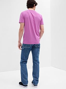 gap MEN'S COLLECTIONS 大型版 GAP Mens Original Straight Fit Jeans Medium Indigo White